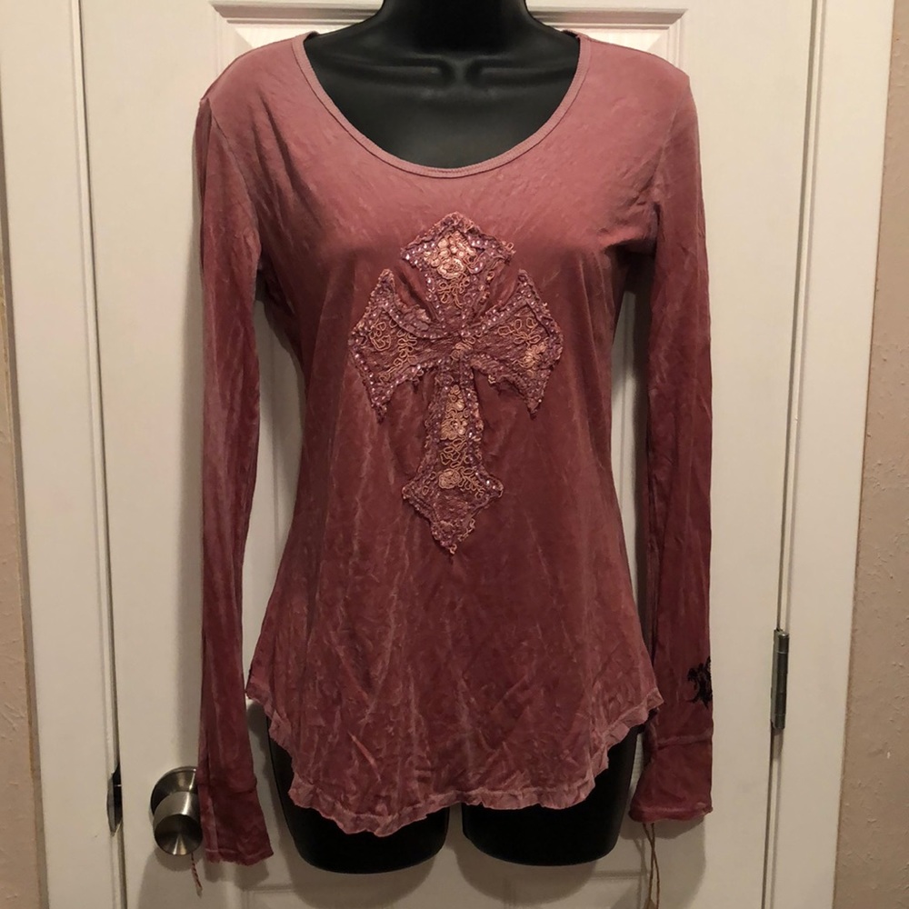 Velvet Stone long sleeve tee